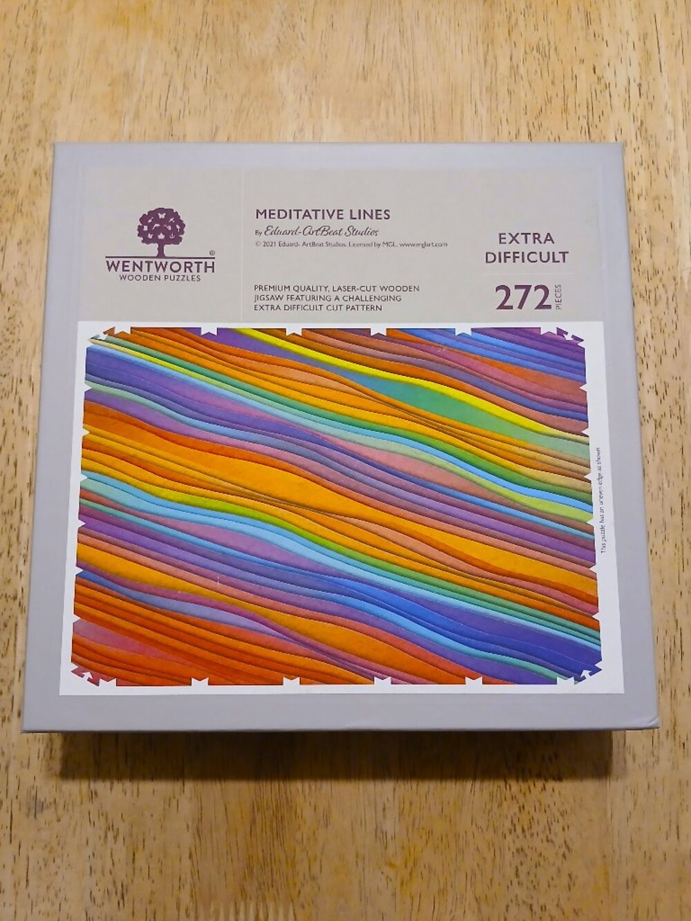 Wentworth "Meditative Lines" Wooden Jigsaw Puzzle, 272 Pieces